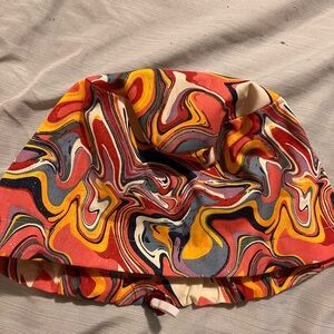 Sparkly marbled euro scrub cap